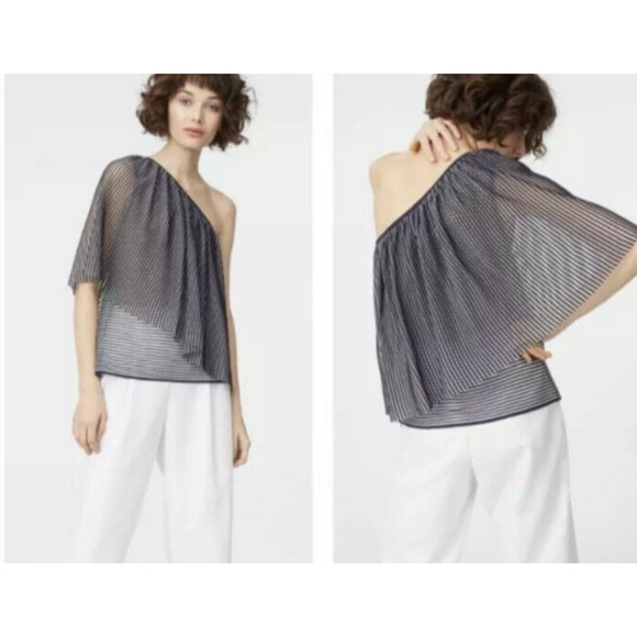 Club Monaco Zuwema Sweater Chandails Navu/ Bleu ~‎ M semi- sheer - Picture 1 of 5